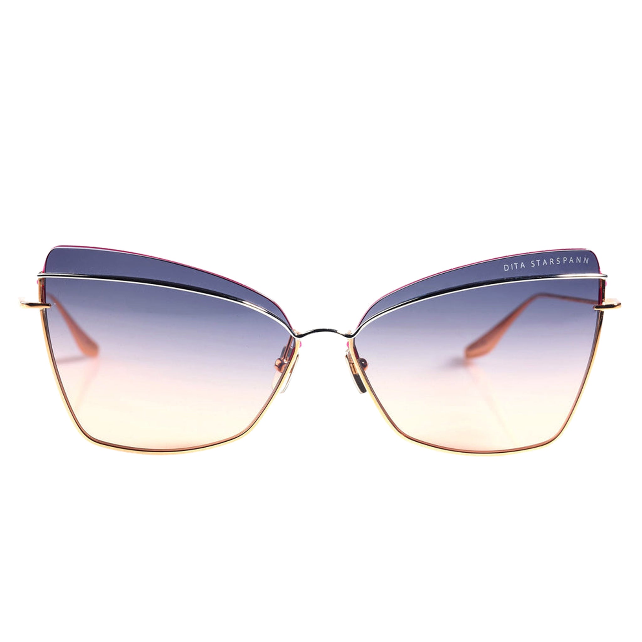 Dita Starspann Rose Gold Polarized Sunglasses for Women - Luxury UV Protection Aviator Shades for Driving, Travel & Outdoor Activities