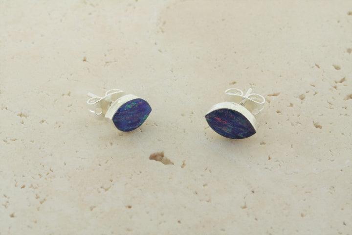 Opal Stud Earrings - Natural Seed Grape Design for Women | Perfect for Weddings, Parties & Everyday Wear
