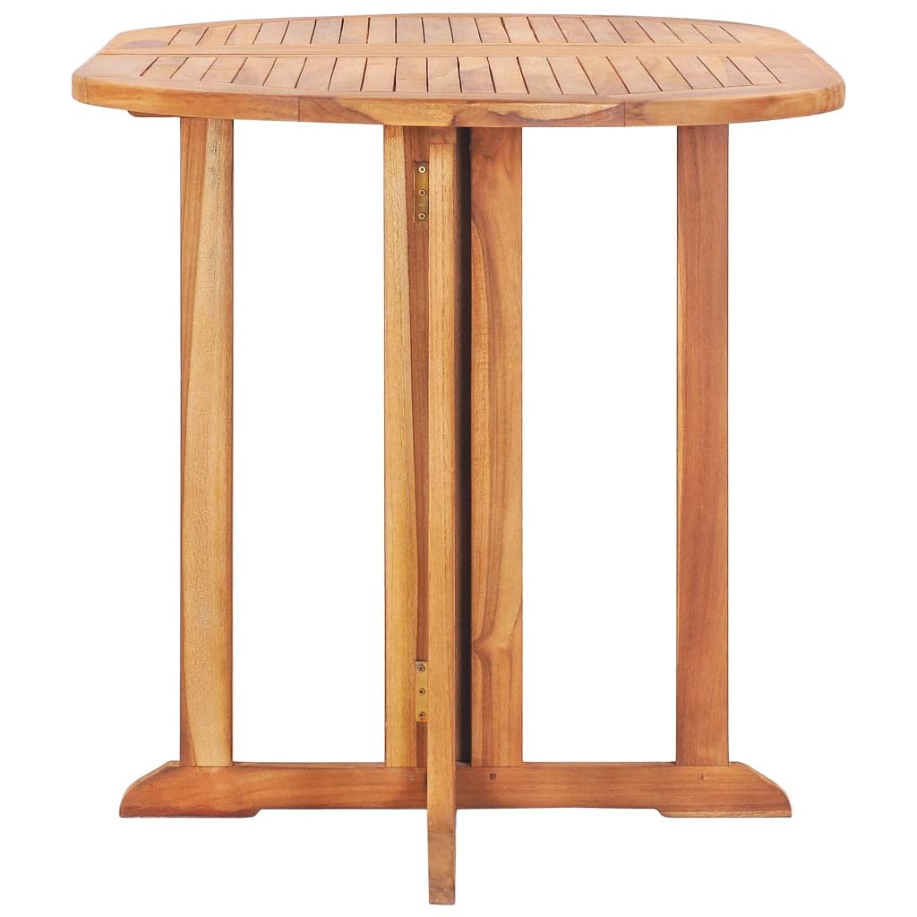 Premium Teak Wood Folding Butterfly Patio Dining Table 47.2