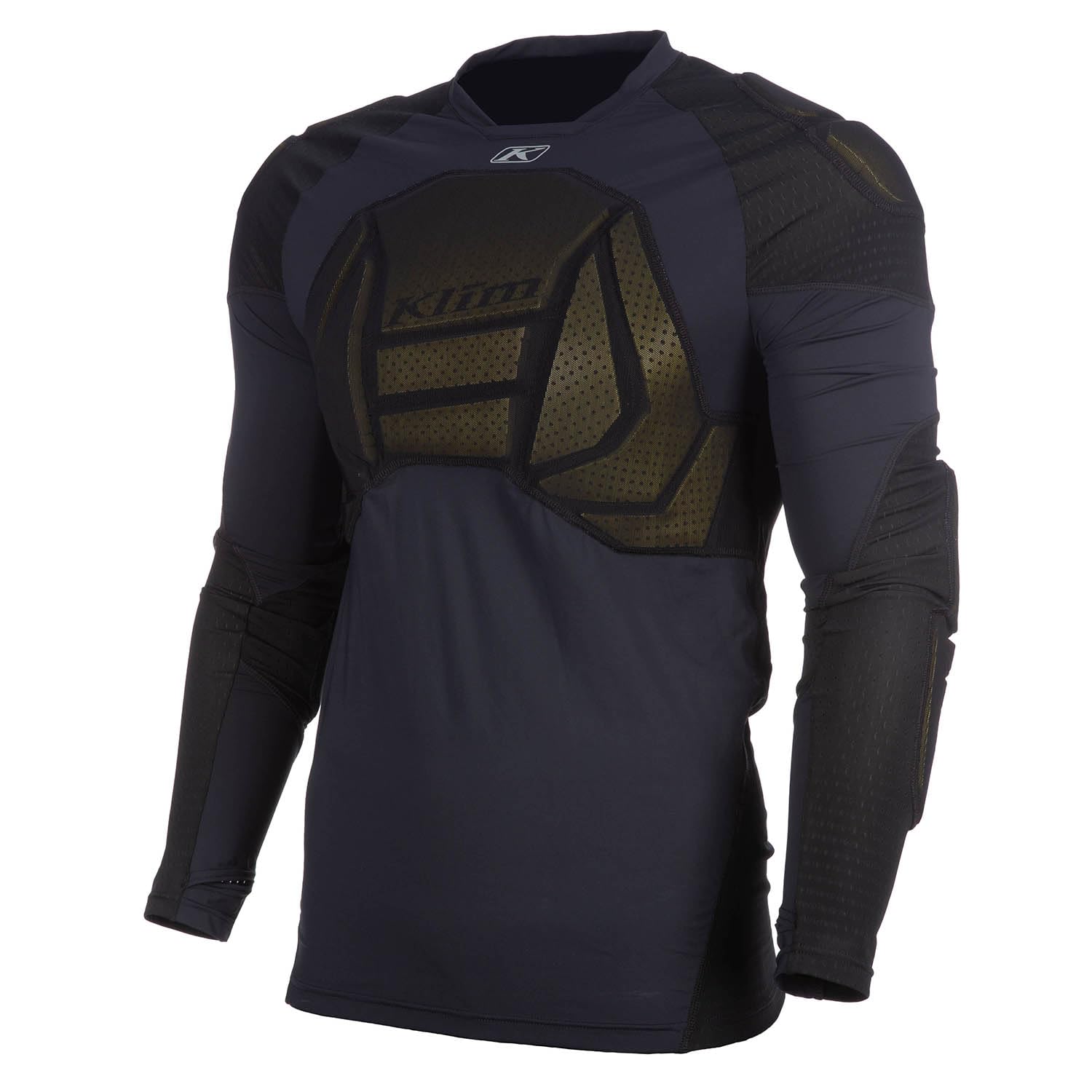 KLIM Men's Tactical Long Sleeve Motorcycle Shirt - Padded Compression Top for Riding & Outdoor Adventures - Breathable Performance Shirt for Bikers, Hunters & Tactical Enthusiasts