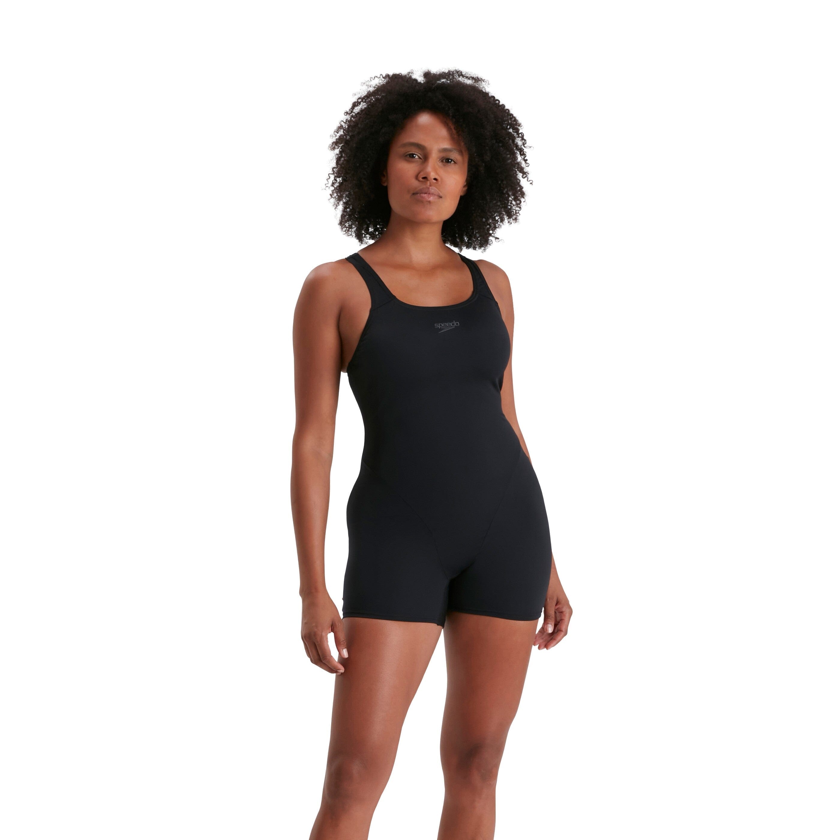 Speedo Eco Endurance+ Women's One Piece Swimsuit - Chlorine Resistant Black Bathing Suit for Swimming, Lap Pool & Water Aerobics