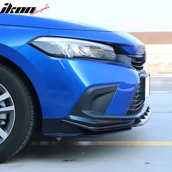IK Style Front Bumper Lip for 2022-2024 Honda Civic Sedan & Hatchback (11th Gen) | Durable PP Material | Aggressive Styling Upgrade for Street & Track Performance