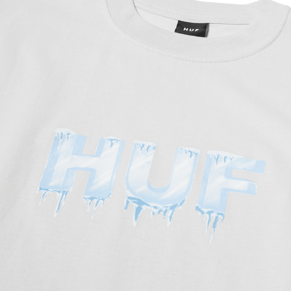 HUF Icey Short Sleeve T-Shirt for Men - White Cotton Casual Tee - Perfect for Streetwear, Skateboarding & Everyday Outfits