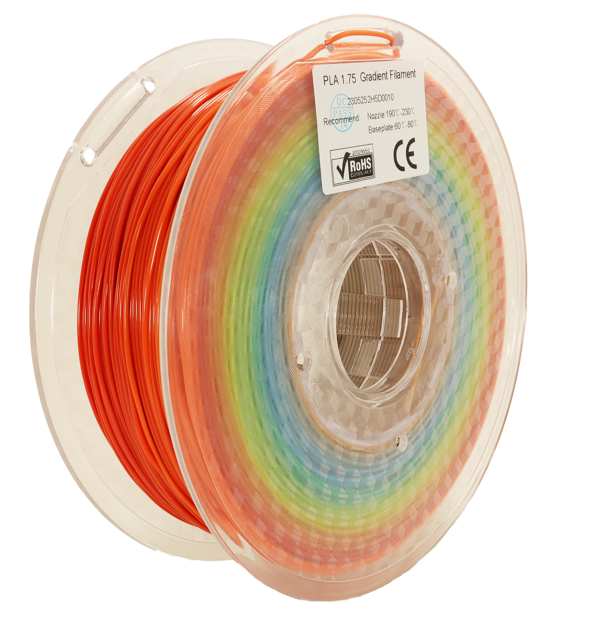 Premium D3D Gradient PLA Filament 1.75mm 1kg Spool - Vibrant Color Changing 3D Printing Material for Cosplay, Home Decor & DIY Projects