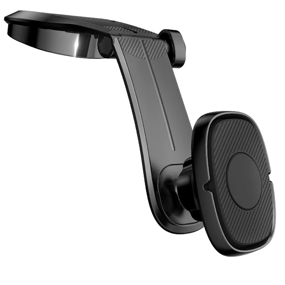 360° Rotating Car Phone Holder with Sticky Long-Arm & Self-Suction Mount - AZPINGPAN Universal Center Console Folding Arm for iPhone, Samsung, Smartphones - Perfect for Dashboard, Instrument Panel & Office Desk Use