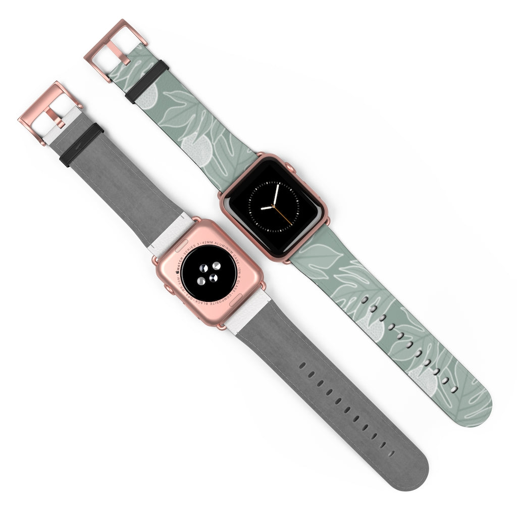 Premium Genuine Leather Ulu Apple Watch Band - Adjustable Strap for Apple Watch Series 9/8/7/6/SE/5/4/3 - Perfect for Workouts, Outdoor Adventures & Everyday Wear