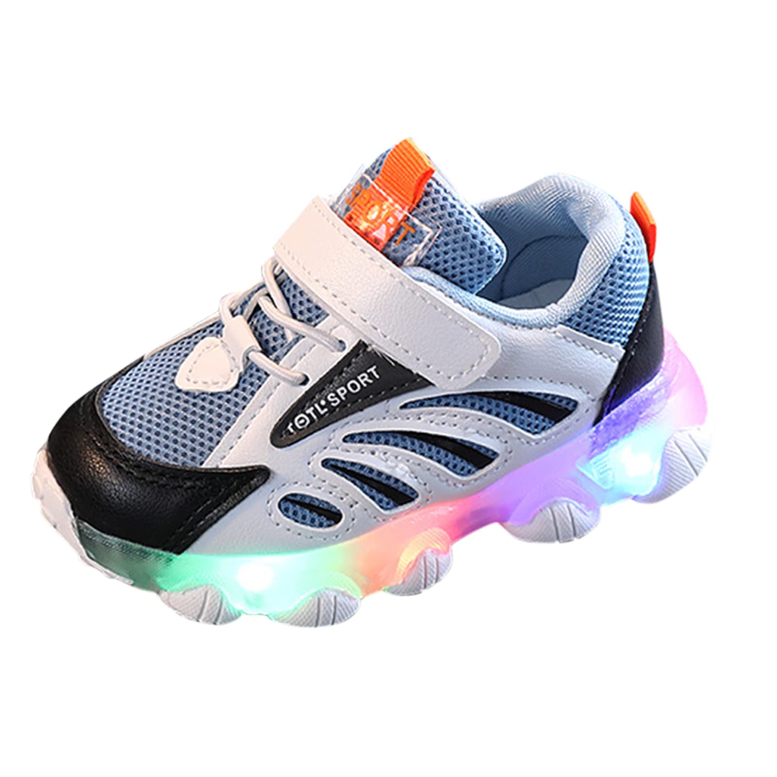 LED Light Up Sneakers for Toddler Boys & Girls - Waterproof Swim Shoes, White Casual Running Shoes for Infants - Perfect for Swimming, Playtime & Outdoor Activities