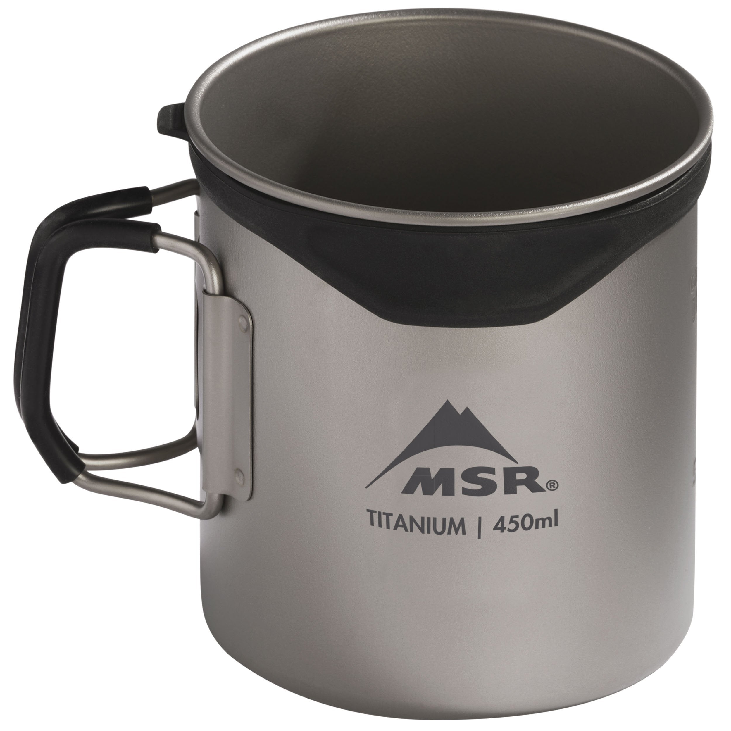 MSR Titan Cup 1 - Lightweight Titanium Camping Cookware for Backpacking, Hiking & Outdoor Adventures - Perfect for Boiling Water & Cooking Meals in Wilderness
