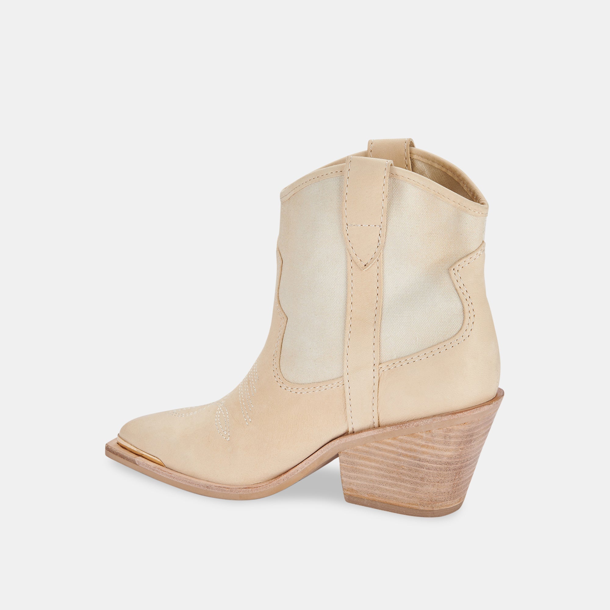 NASHE BOOTIES VANILLA NUBUCK - Comfortable Women's Winter Boots for Walking, Work & Casual Wear | Water-Resistant & Warm Slip-On Booties for Cold Weather