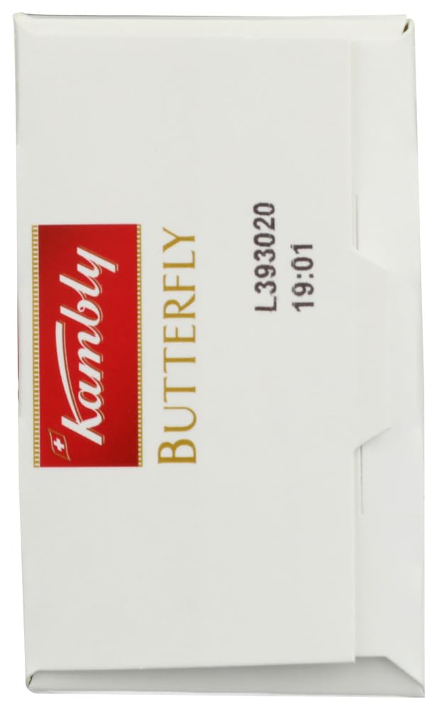 Kambly Butterfly Delicately Thin Butter Almond Biscuits - Crunchy Wafer Snack Crackers, 100g - Perfect for Tea Time, Office Snacks & Gift Boxes
