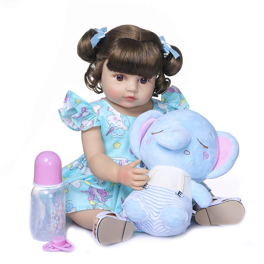 Anano Lifelike Reborn Toddler Dolls - Handmade Silicone Full Body Realistic Baby Doll - Perfect for Collectors, Gift Giving & Nursery Decor