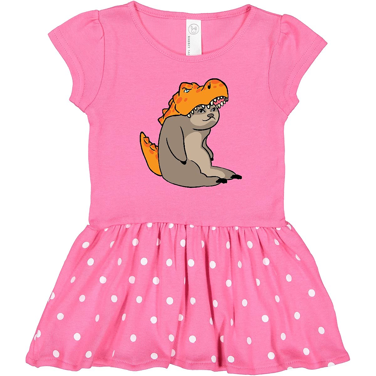 Inktastic Halloween Sloth Dinosaur Toddler Dress - Cute Dino Costume for Girls & Boys - Perfect for Halloween Parties, Trick or Treating & Dress-Up Play