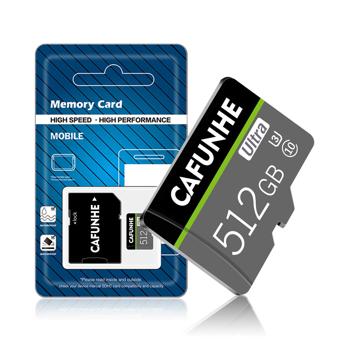 512GB Micro SD Card Class 10 UHS-I High Speed Memory Card - Compatible with Nintendo Switch, Android Smartphones, Digital Cameras, Tablets & Drones - Perfect for Gaming, 4K Video Recording & Mobile Storage Expansion