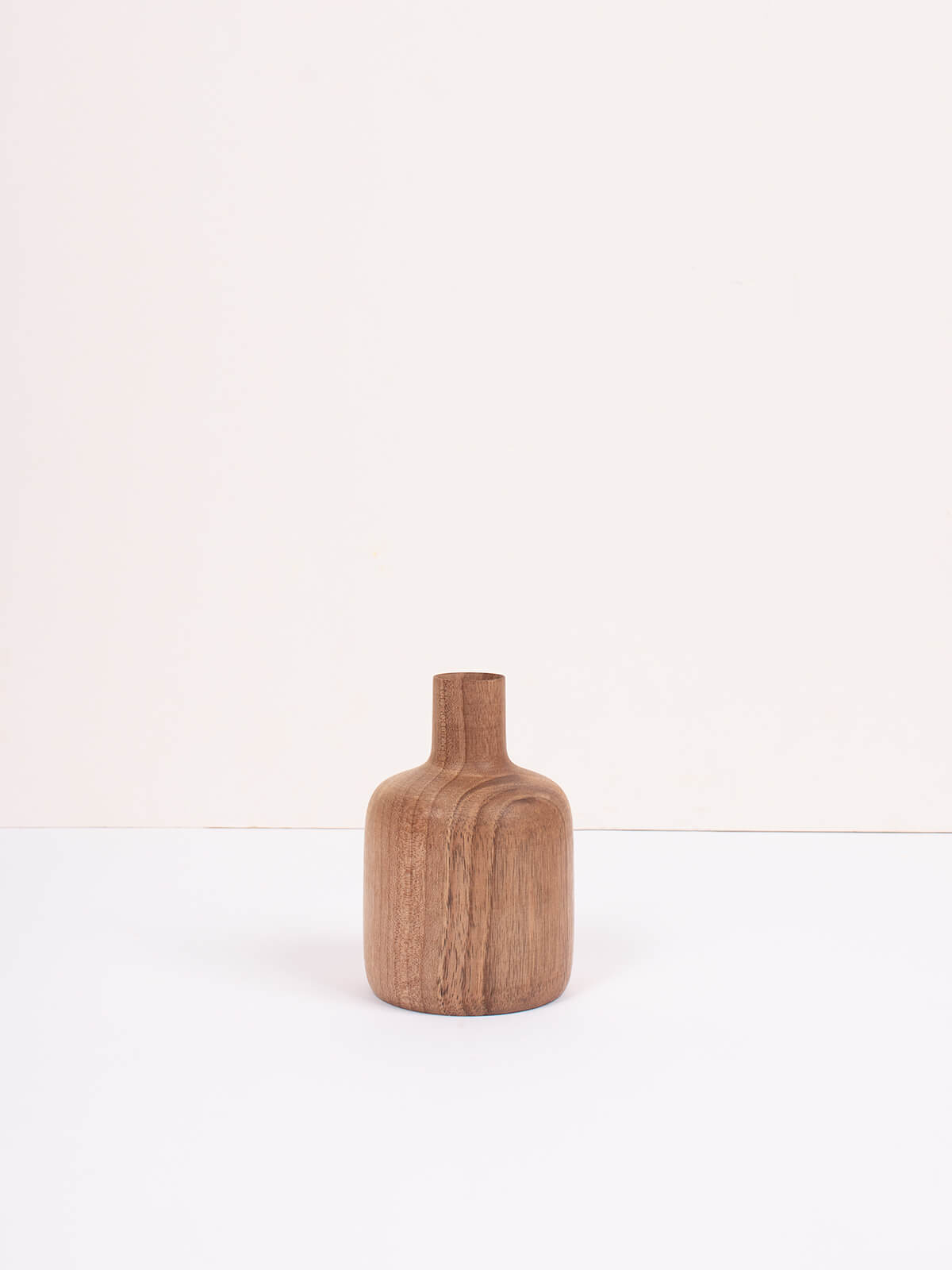 Arlo Walnut Wood Mini Vase - Handcrafted Small Decorative Vase for Home, Office, Wedding Centerpieces & Gift Giving