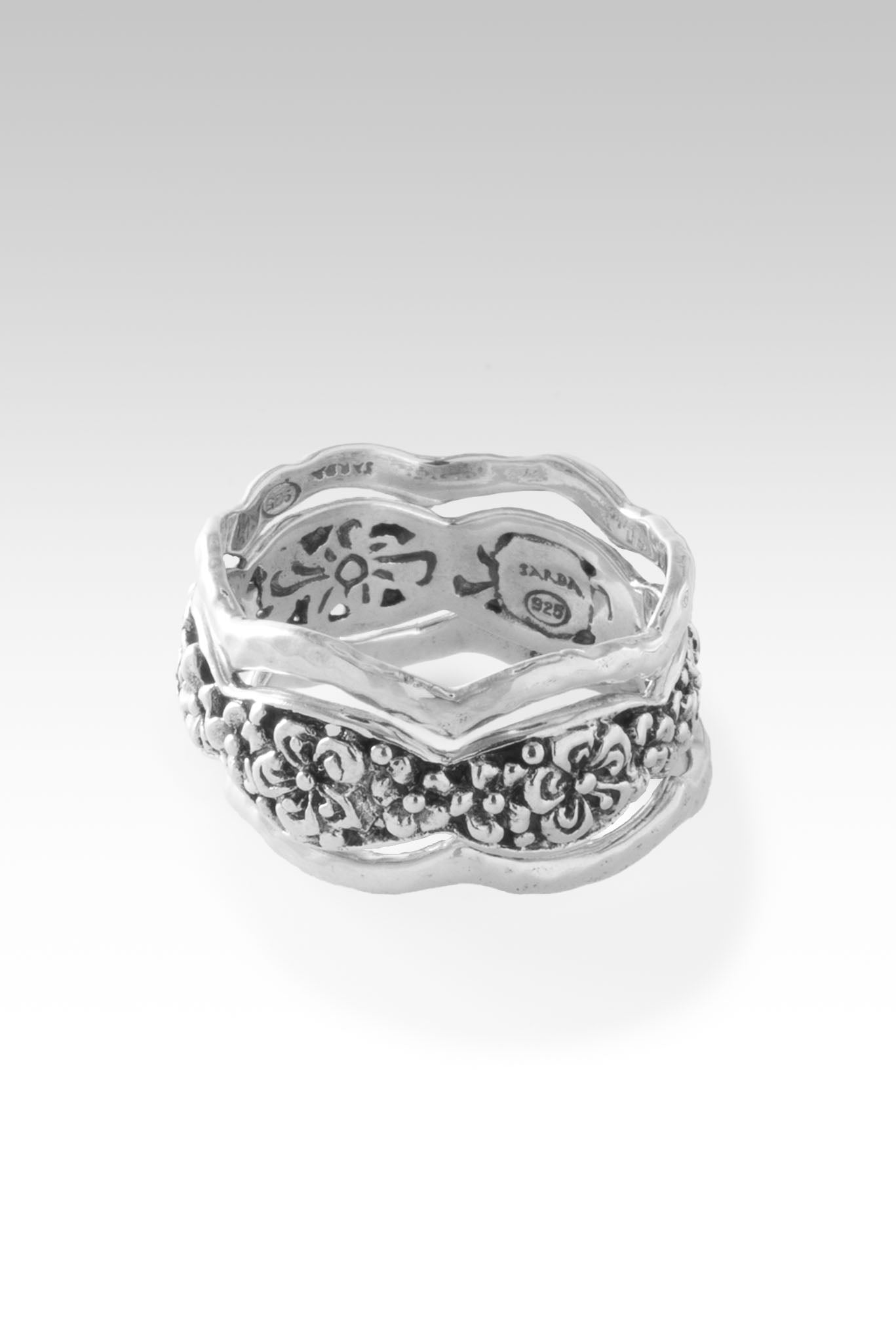 Delightful Blooms Ring Set of 3 - Elegant Frangipani Flower Jewelry for Women | Perfect for Weddings, Parties & Everyday Wear