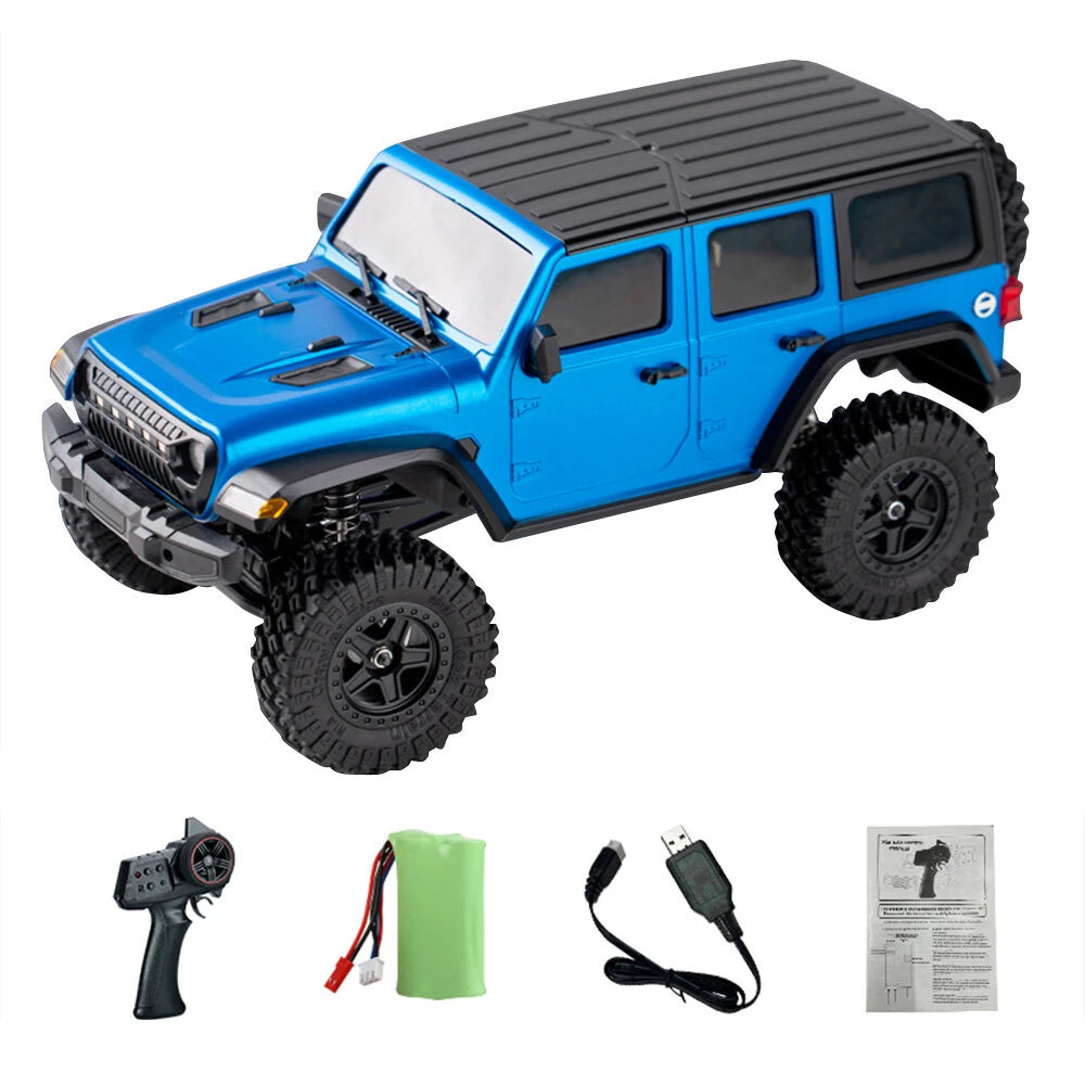 JJRC C8801 1/18 Scale 4WD Remote Control Rock Crawler Truck with LED Lights - Off-Road RC Car for Adults & Kids, Perfect for Backyard Trails and Indoor Crawling Courses