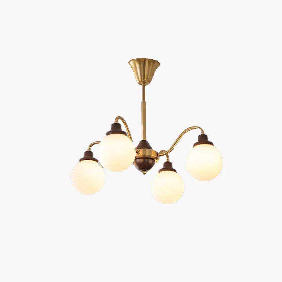 Vintage Sun Bend Chandelier - Elegant Crystal Ceiling Light Fixture for Living Room, Dining Room & Bedroom | Perfect for Home Decor & Ambient Lighting