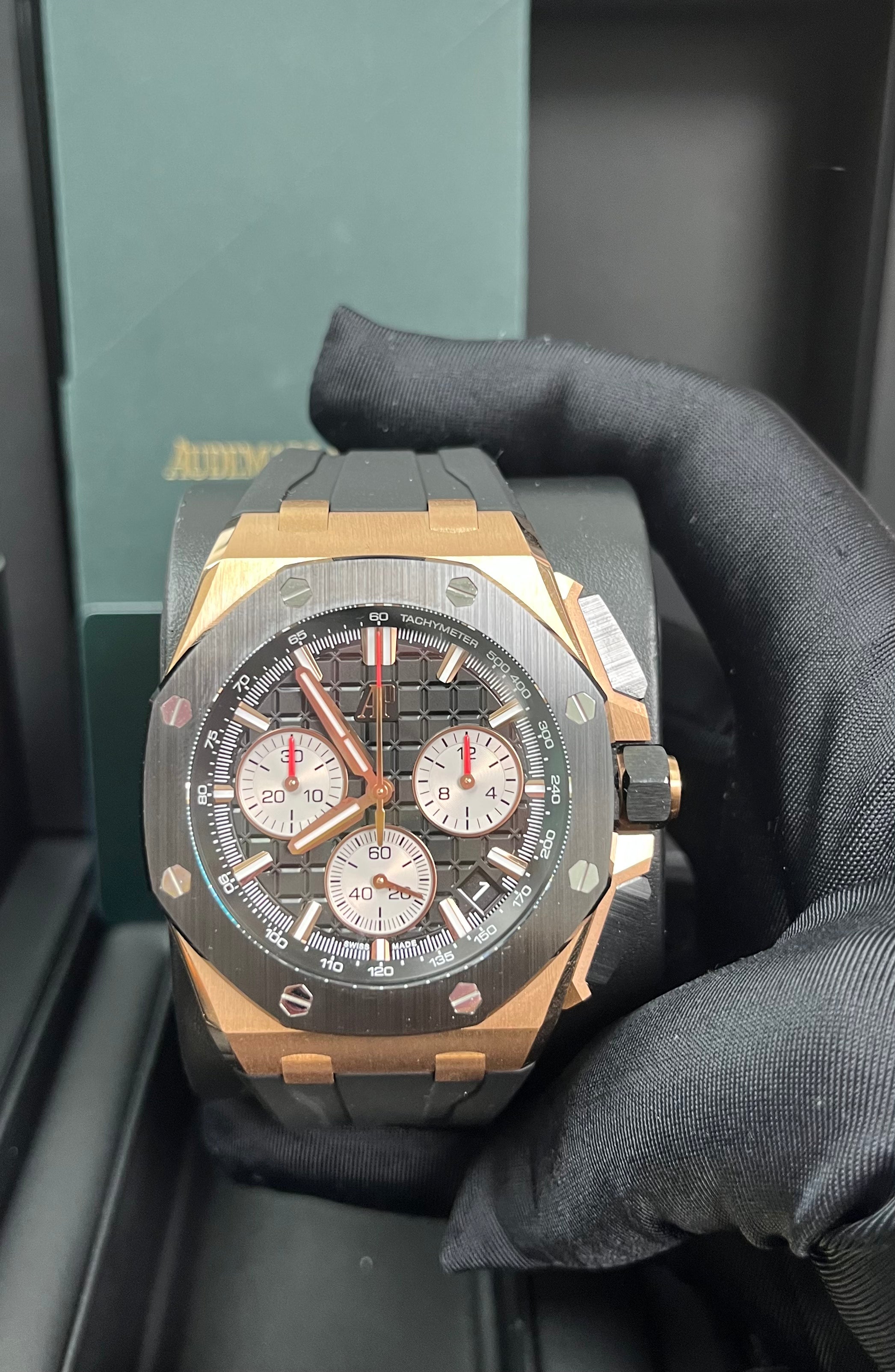 Audemars Piguet Royal Oak Offshore Selfwinding Chronograph Men's Watch 26420RO.OO.A002CA.01 - Luxury Swiss Automatic Chronograph for Business, Gala & Special Occasions