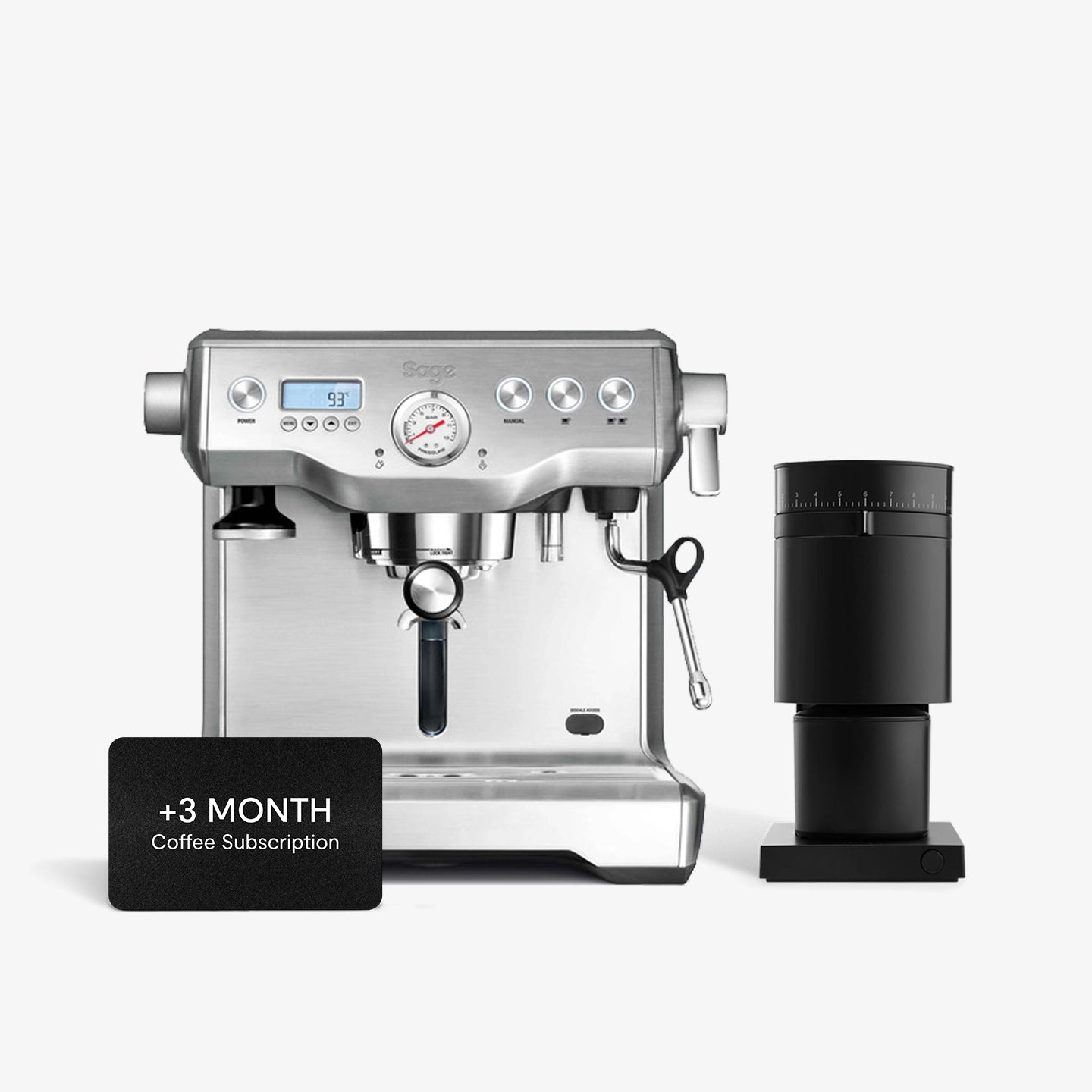 Sage Dual Boiler Espresso Machine & Fellow OPUS Grinder Bundle - Premium Stainless Steel Coffee Set for Home Baristas | Perfect for Espresso Lovers & Specialty Coffee Brewing