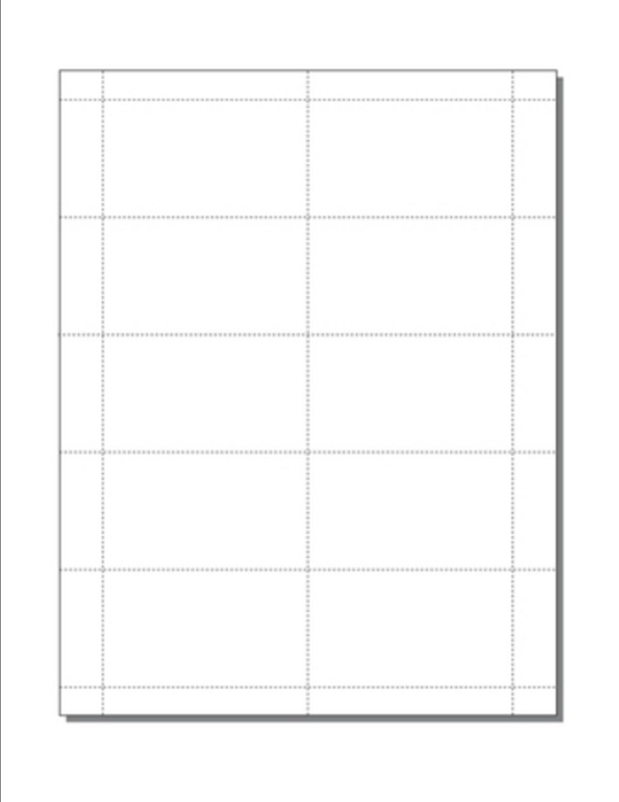 Premium Laser Print-Ready Business Card Sheets - 80lb Gloss White Paper, 8.5