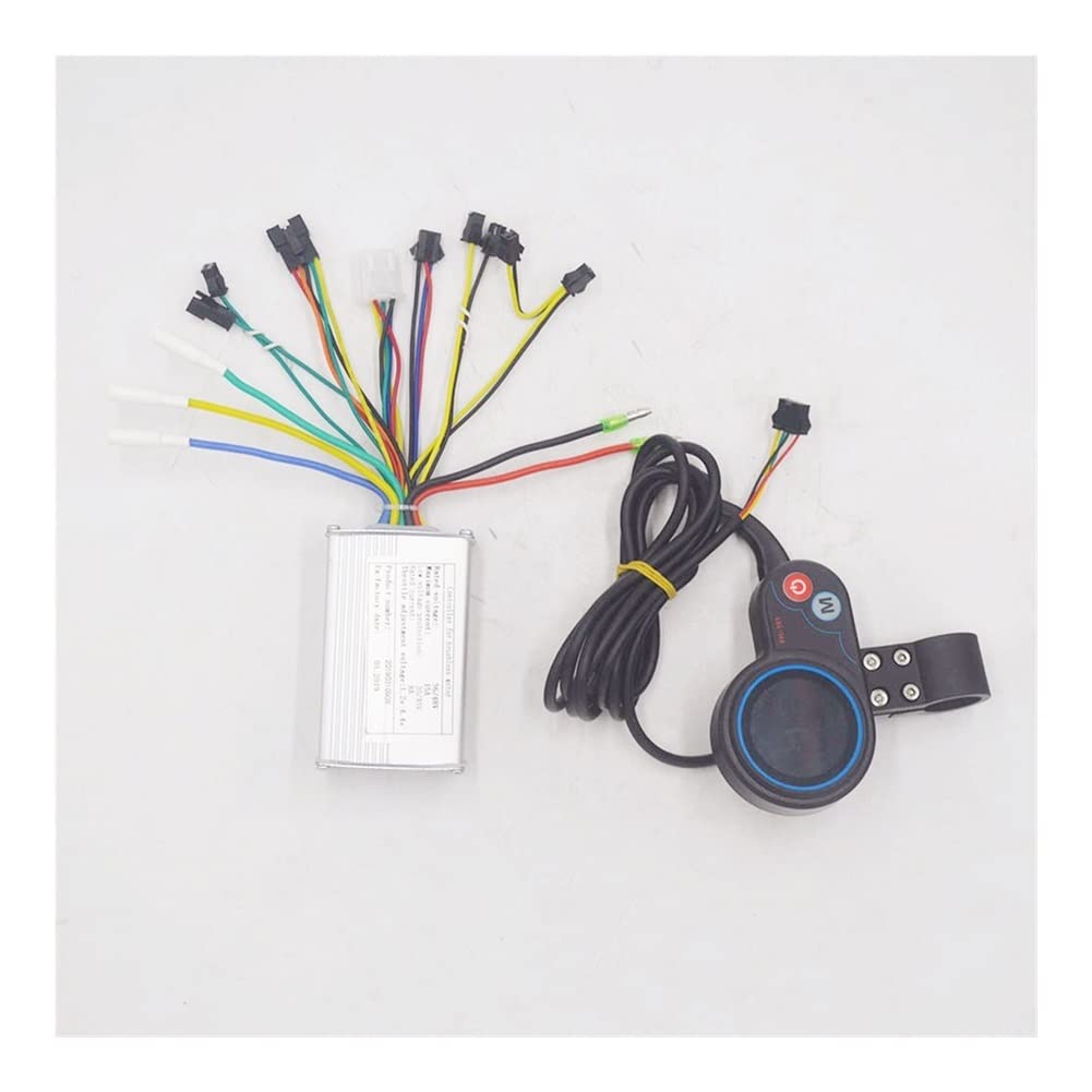 WGZNYN 36V 48V 250W 350W Brushless Motor Controller for Electric Bikes, Scooters & E-Bikes - with Throttle & Speed Display - Perfect for Commuting, Off-Roading & Urban Transportation