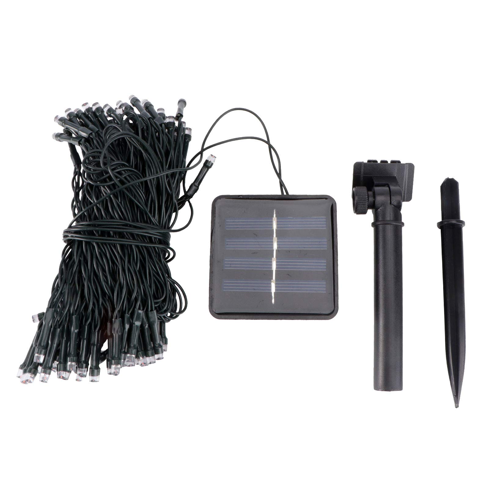 100 LED Solar String Lights Outdoor Waterproof - 12m Fairy Lights for Christmas, Wedding, Party, Birthday Decor - Solar Panel Powered Red Lights - Perfect for Home, Garden, Patio & Holiday Displays