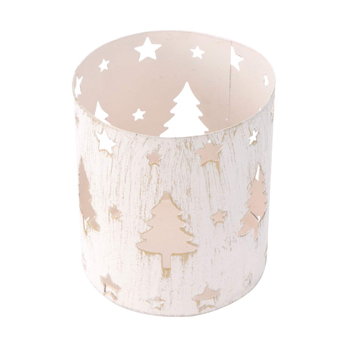 ABOOFAN Christmas Candle Holder - 1pc Iron Pierced Candle Stick for Holiday Decor, Table Centerpiece & Festive Home Decoration