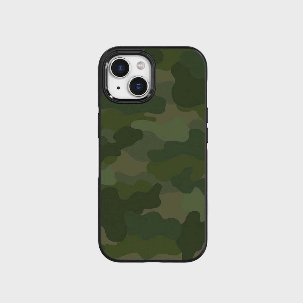 iPhone 15 Case with MagSafe - Green Camo Design | Slim Protective Cover for iPhone 15 | Perfect for Outdoor Activities & Daily Use