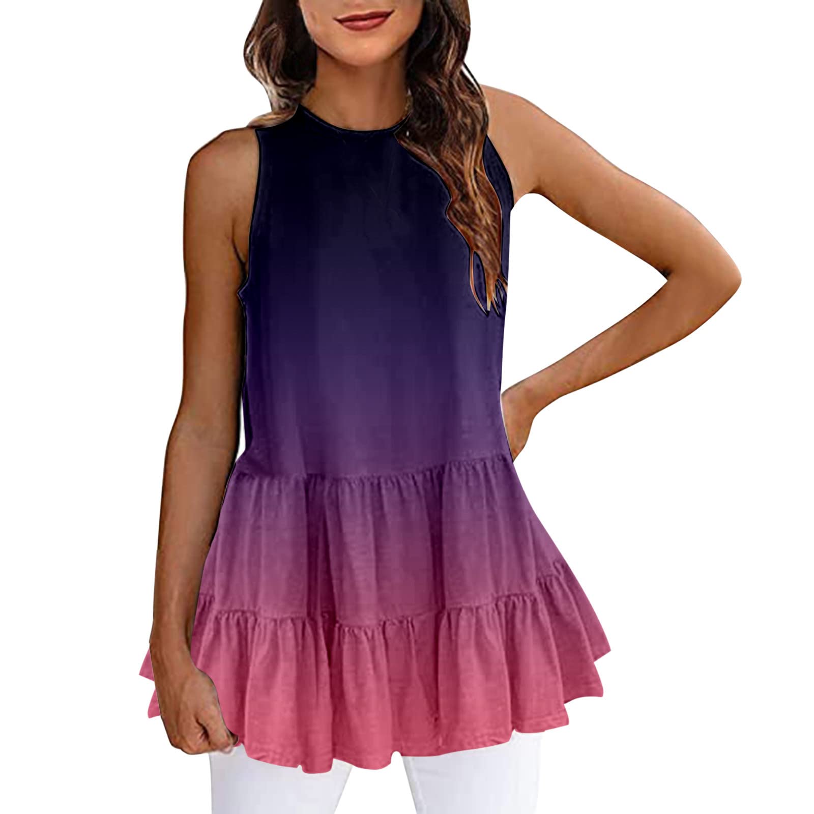 Women's Sleeveless Halter Spaghetti Strap Lace Tank Top - Flowy Summer Cami Shirt for Casual Wear, Beach Outfits & Date Nights
