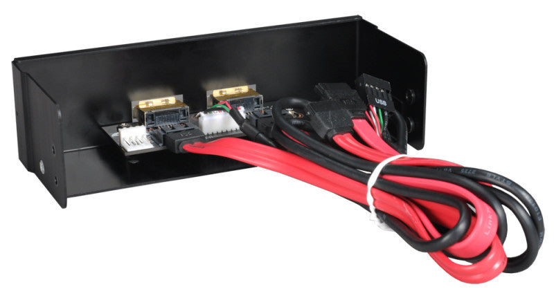 Lian Li BZ-U05 Black High-Speed eSATA Combo Power Port - Perfect for PC Builds, External Storage & Data Transfer