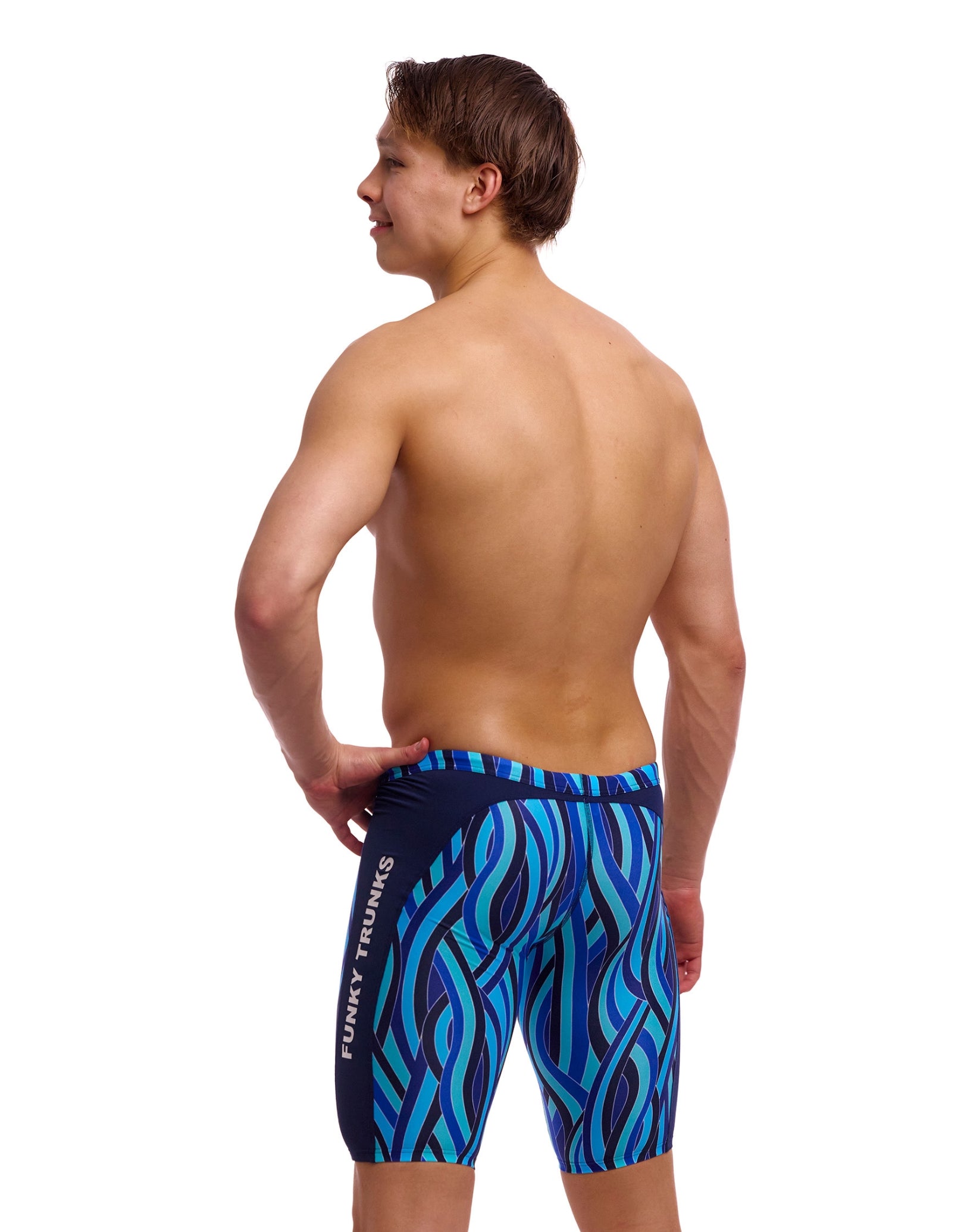 Snork City Swim Training Jammer - High Performance Competitive Swimwear for Men & Boys - Perfect for Lap Swimming, Water Aerobics & Triathlon Training