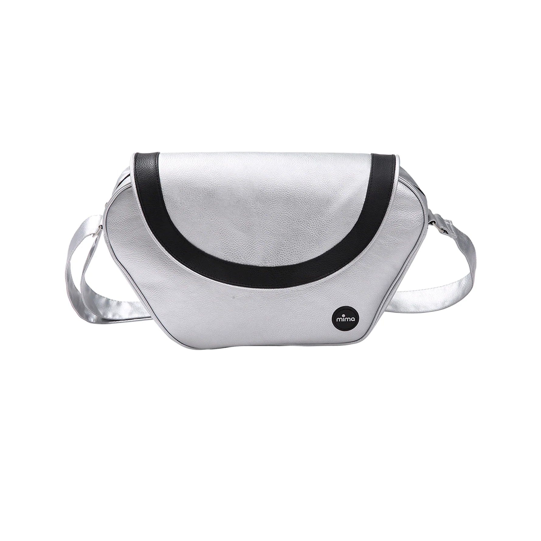 Mima Stylish Diaper Bag for Women - Trendy Baby Changing Tote with Insulated Bottle Pockets - Perfect for Travel, Daycare & On-the-Go Parents (Silver)