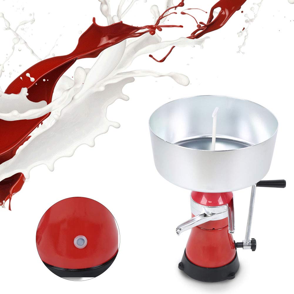 Premium Hand Crank Milk Cream Separator for Cow & Goat Milk - Efficient Centrifugal Dairy Cream Extractor for Home & Farm Use - Perfect for Making Butter, Cheese & Fresh Cream