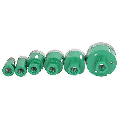 High Load Capacity Female Thread Hole Saw for Angle Grinder - Glass Brazing Drill Bit for Marble, Granite & Stone Cutting - Perfect for DIY Projects, Tile Work & Construction