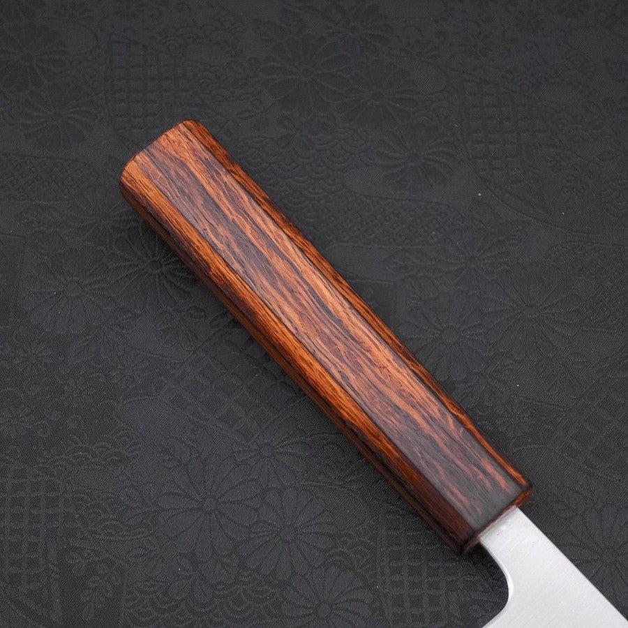 Premium Santoku Knife 165mm - Blue Super Polished Steel with Sumi Urushi Handle - Perfect for Sushi, Vegetables & Precision Cutting in Professional Kitchens