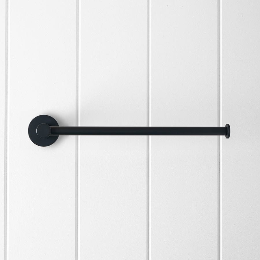 Premium Matte Black Hand Towel Holder for Bathroom & Kitchen - Sydney Style Wall-Mounted Towel Rack - Perfect for Modern Home Decor