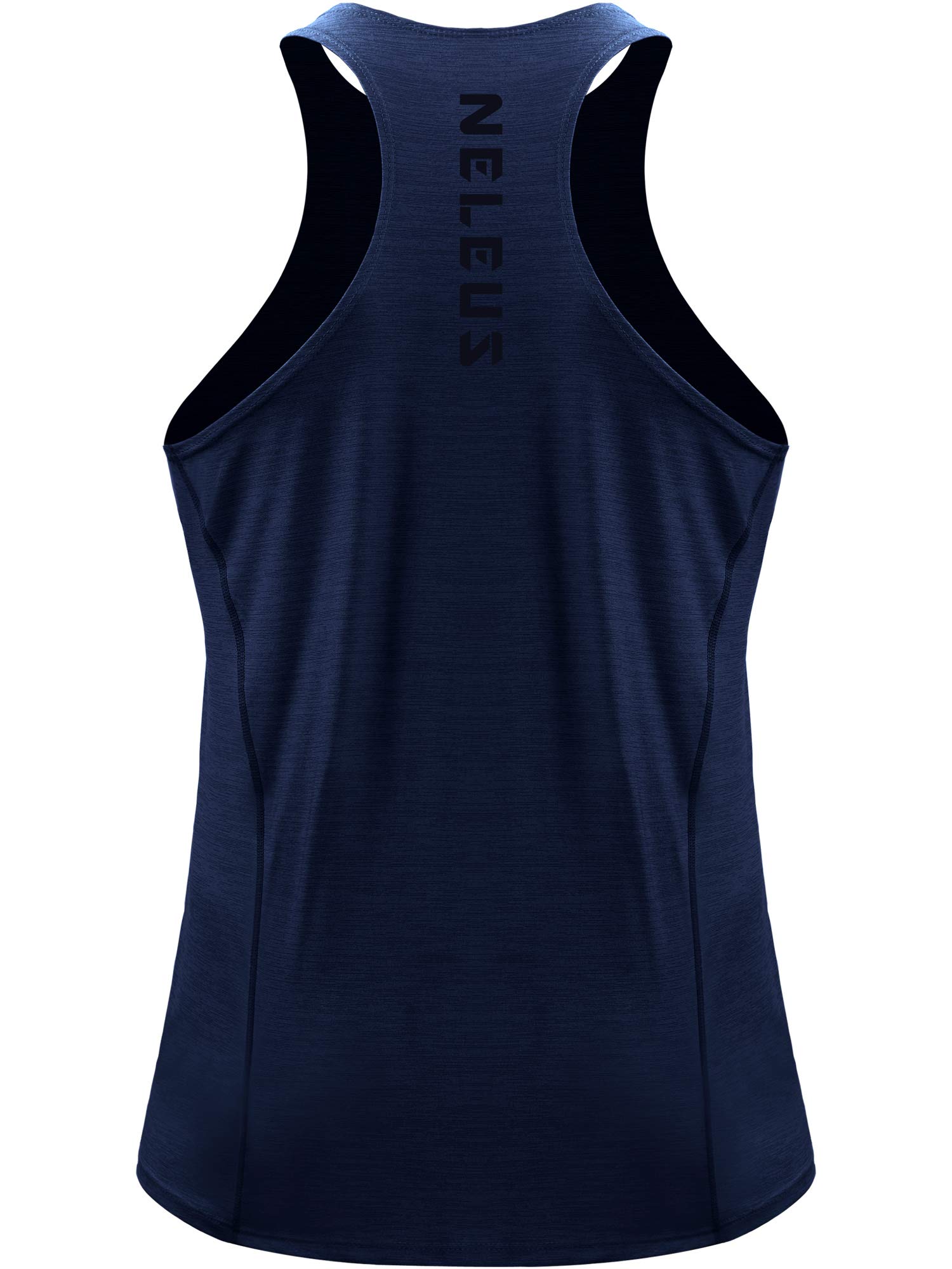 NELEUS Men's 3 Pack Moisture Wicking Running Tank Tops - Breathable Quick Dry Y-Back Athletic Shirts for Gym, Workout & Summer Sports - Lightweight Performance Activewear for Jogging, Training & Outdoor Activities