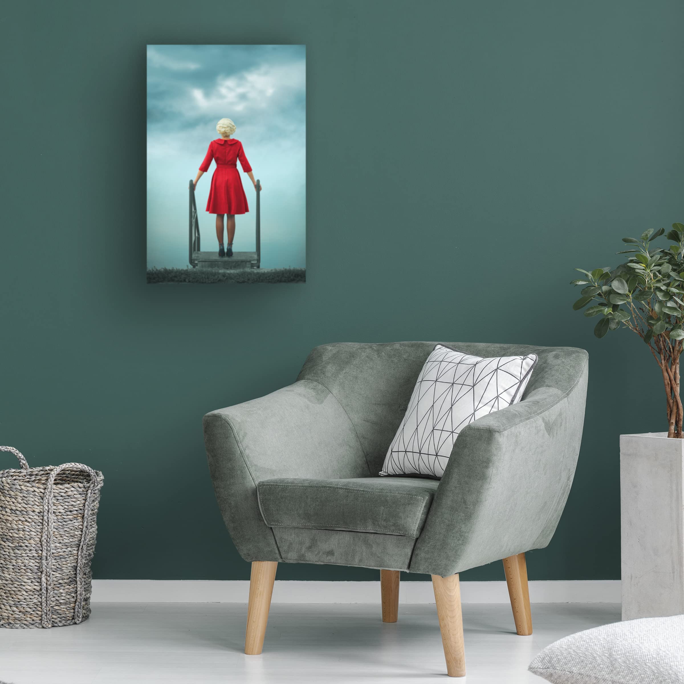 Trademark Fine Art 'Wait For Tomorrow' Canvas Wall Art Print by Ildiko Neer - Modern Home Decor for Living Room, Bedroom & Office