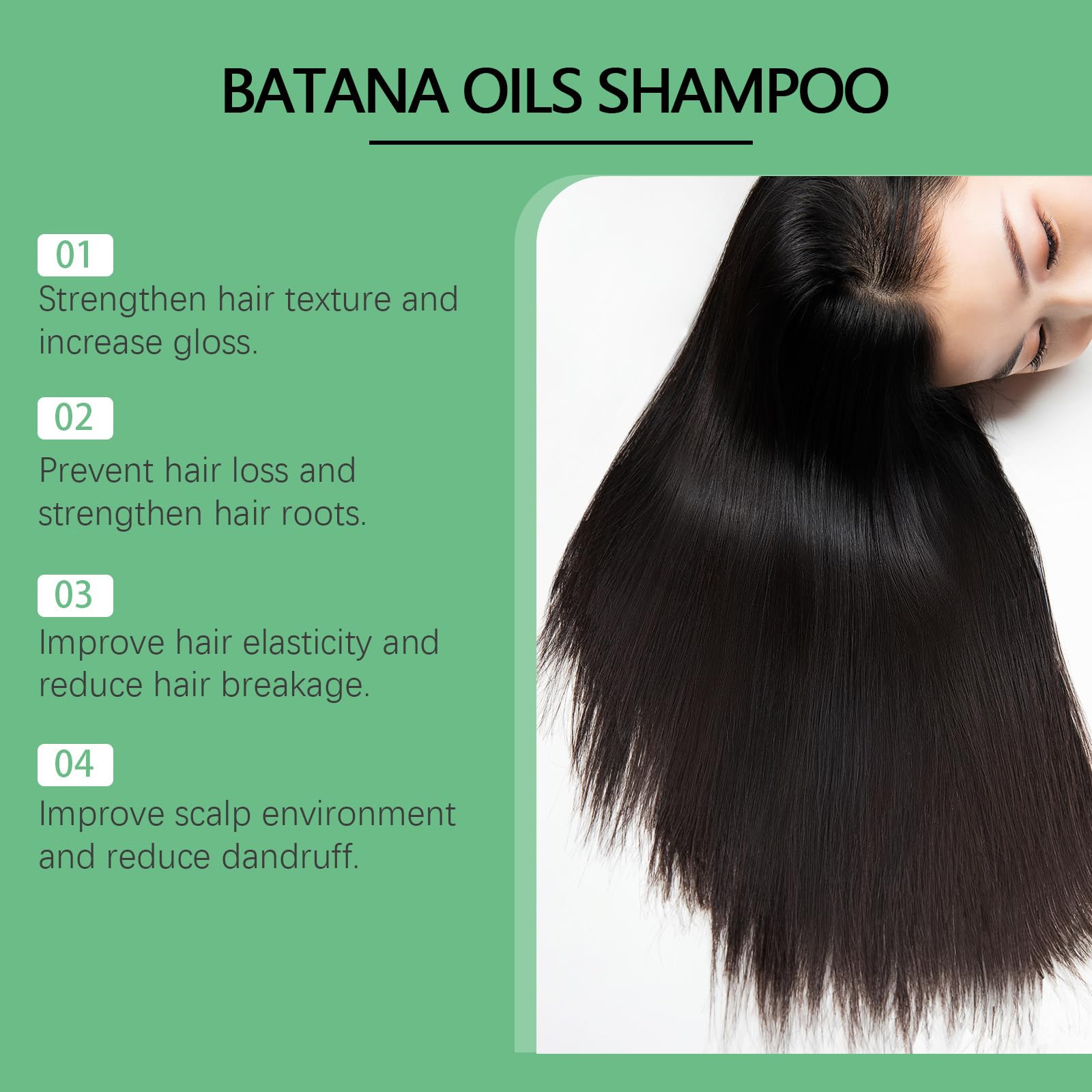 Batana Oil Shampoo for Hair Growth & Repair - 4 Pack | Natural Hair Care with Batana Oil | Perfect for Dry, Damaged Hair & Scalp Nourishment