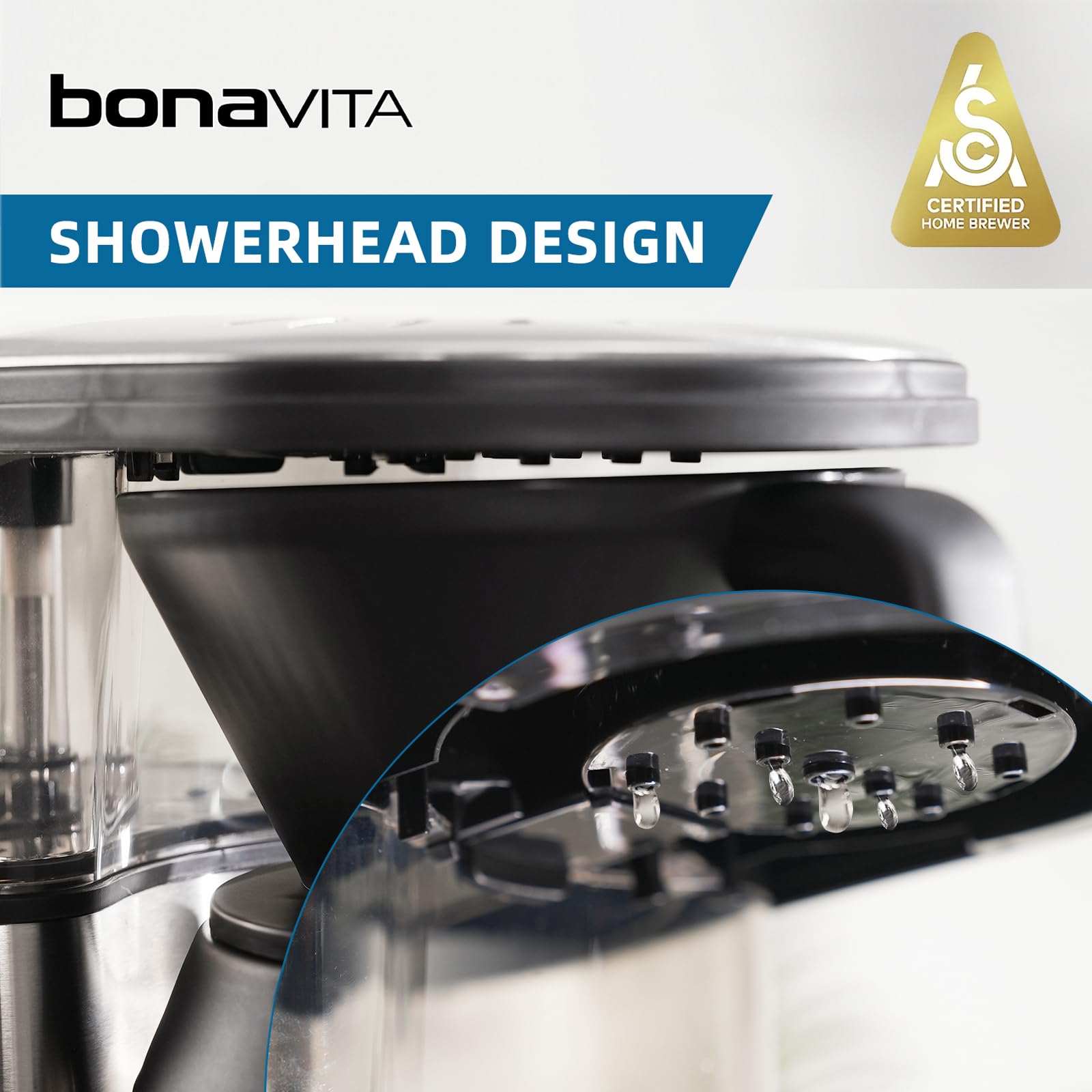 Bonavita BV1500TS 5 Cup Drip Coffee Maker - One-Touch Pour Over, Auto Pause Brewing, SCA Certified with Stainless Steel Thermal Carafe - Perfect for Home, Office & Small Kitchens - Dishwasher Safe Coffee Machine