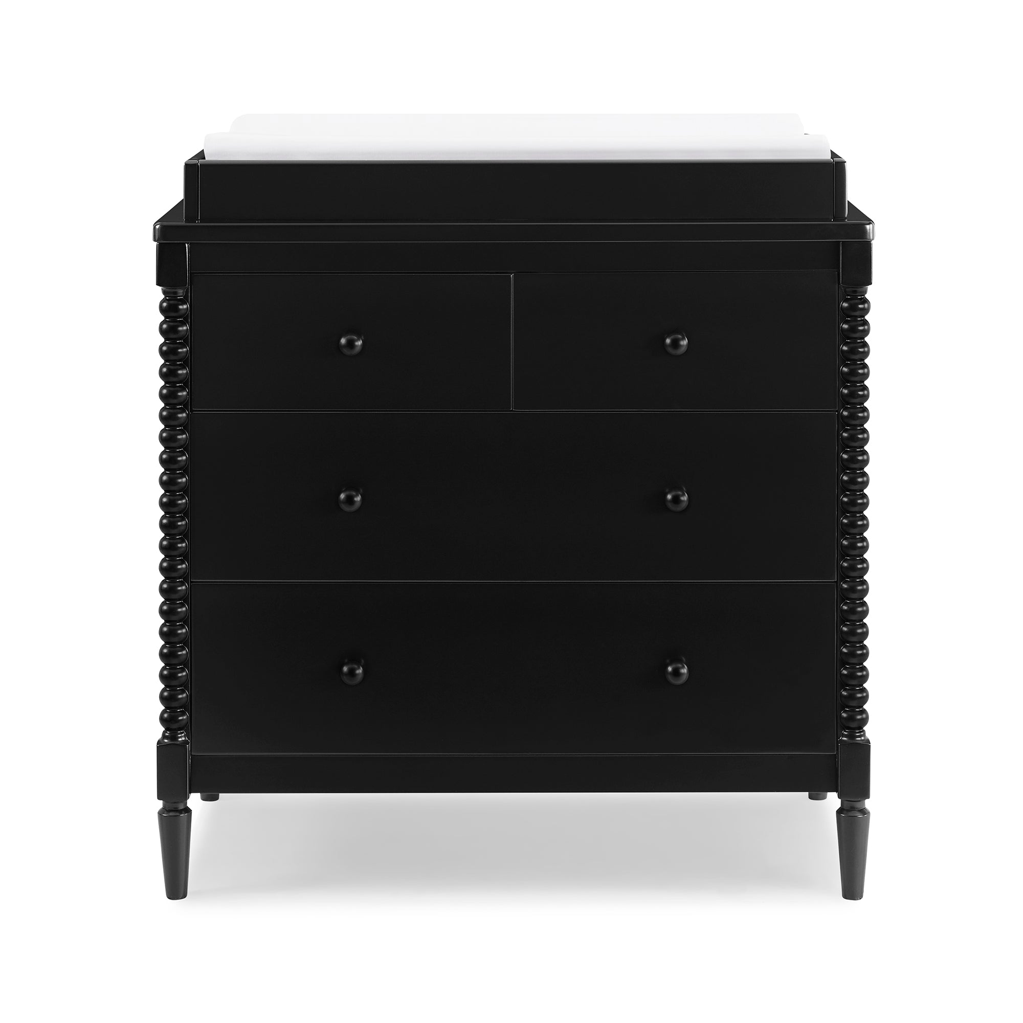 Saint 4-Drawer Baby Dresser with Changing Table Top & Safety Interlocking Drawers - Perfect Nursery Storage Solution for Diapers, Clothes & Baby Essentials