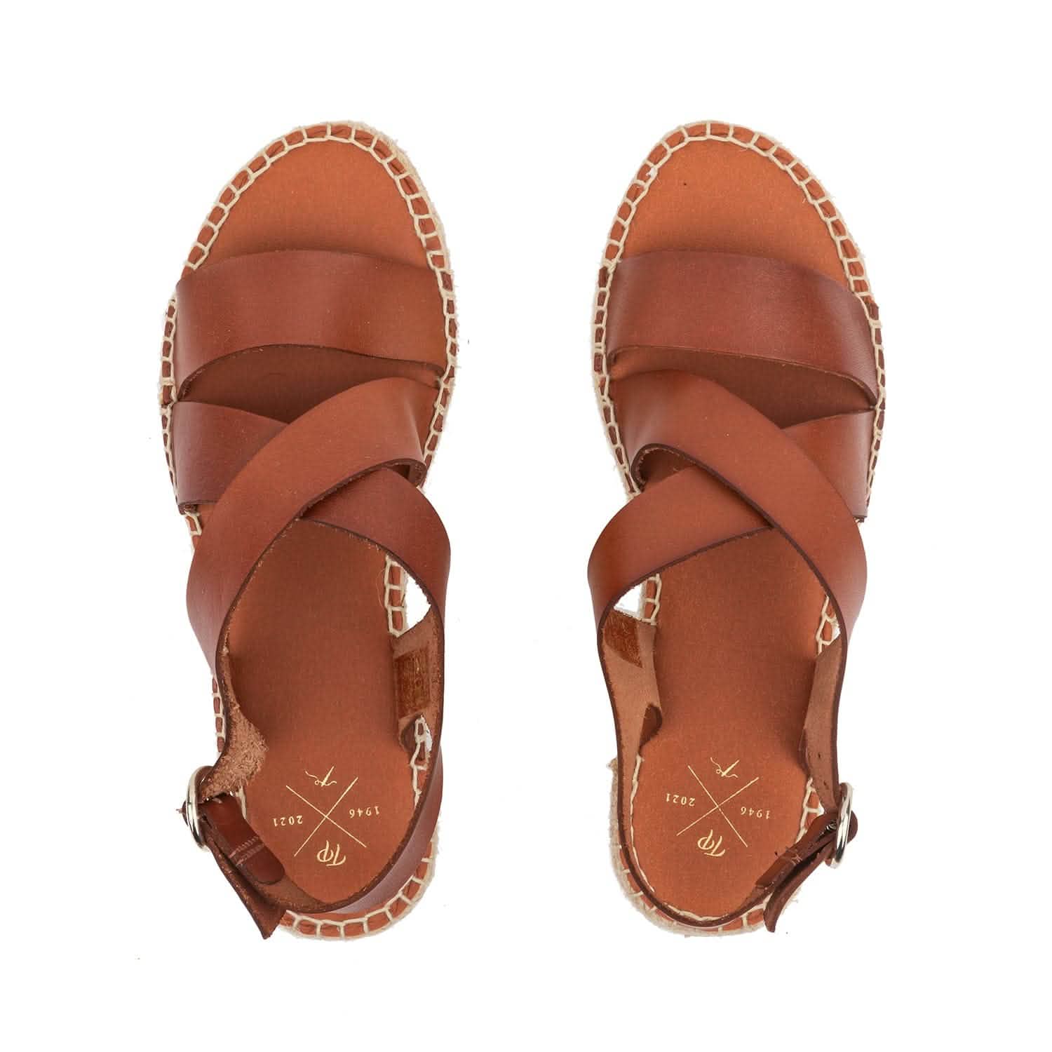 Women's Plain Leather Platform Espadrilles - Comfortable Summer Wedge Sandals for Casual Outings & Beach Vacations