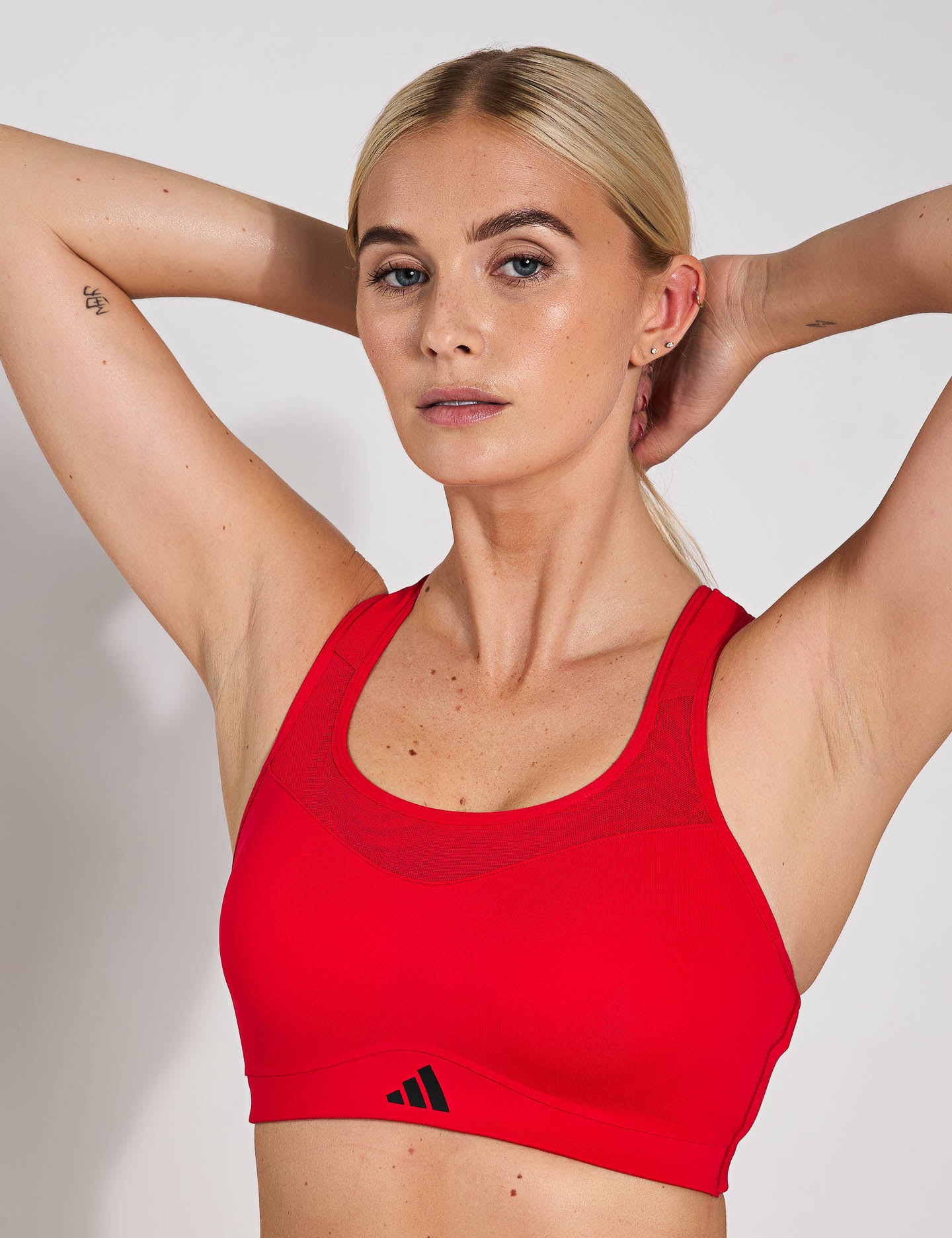 TLRD Impact Training High Support Sports Bra for Women - Pure Ruby Red - High-Intensity Workout, Running & Gym Support - Moisture-Wicking & Breathable Fabric