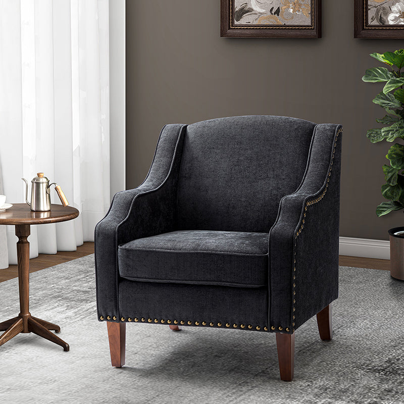 Phorcynis Upholstered Armchair - Modern Comfortable Lounge Chair for Living Room, Bedroom & Office - Perfect for Relaxing, Reading & Working