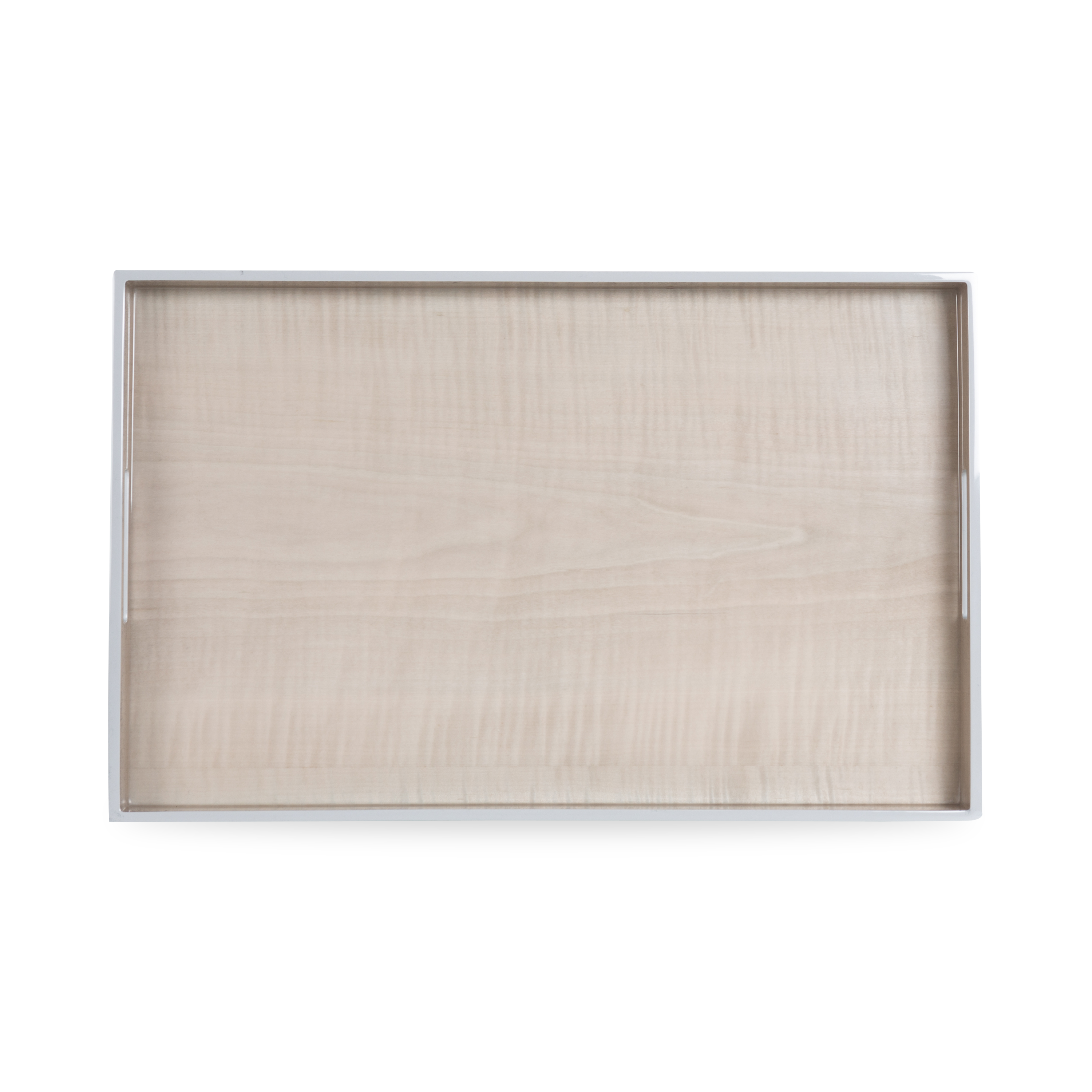 Handcrafted Lacquered Sycamore Wood Tray - Elegant Serving Tray for Coffee, Tea, and Breakfast in Bed - Perfect for Home Decor and Gift Giving