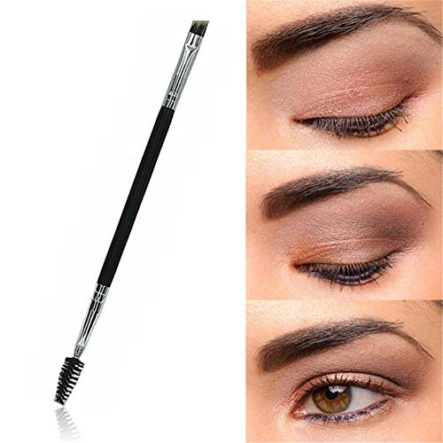Professional Double Eyebrow Brush & Comb Set - 1PC Makeup Brush Kit with Travel Pouch | Perfect for Eyebrow Shaping, Grooming & Makeup Application at Home or On-The-Go