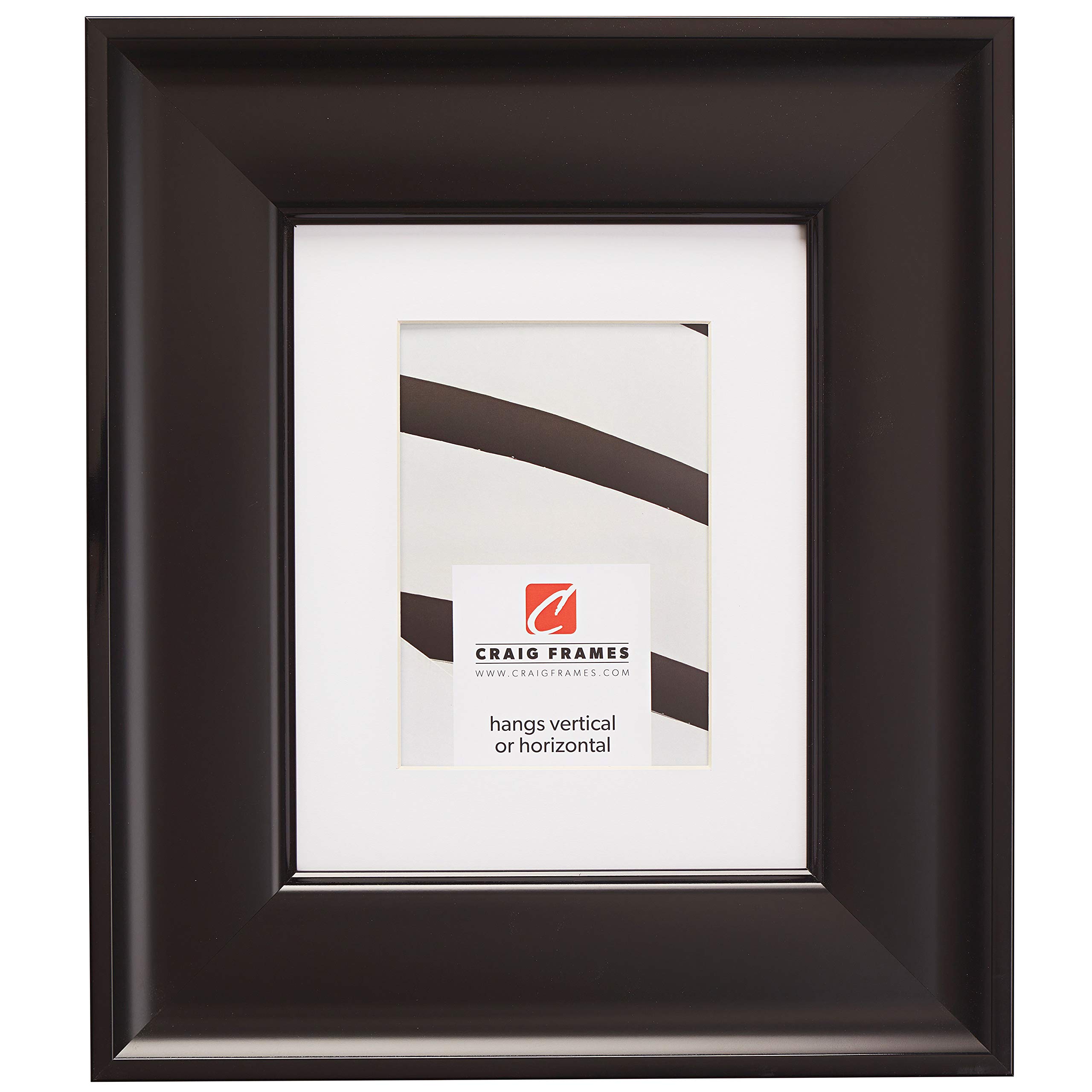 24x36 Inch Black Picture Frame with Mat for 20x30 Photos - Craig Frames Resilience Wide - Perfect for Wall Art, Home Decor & Office Display