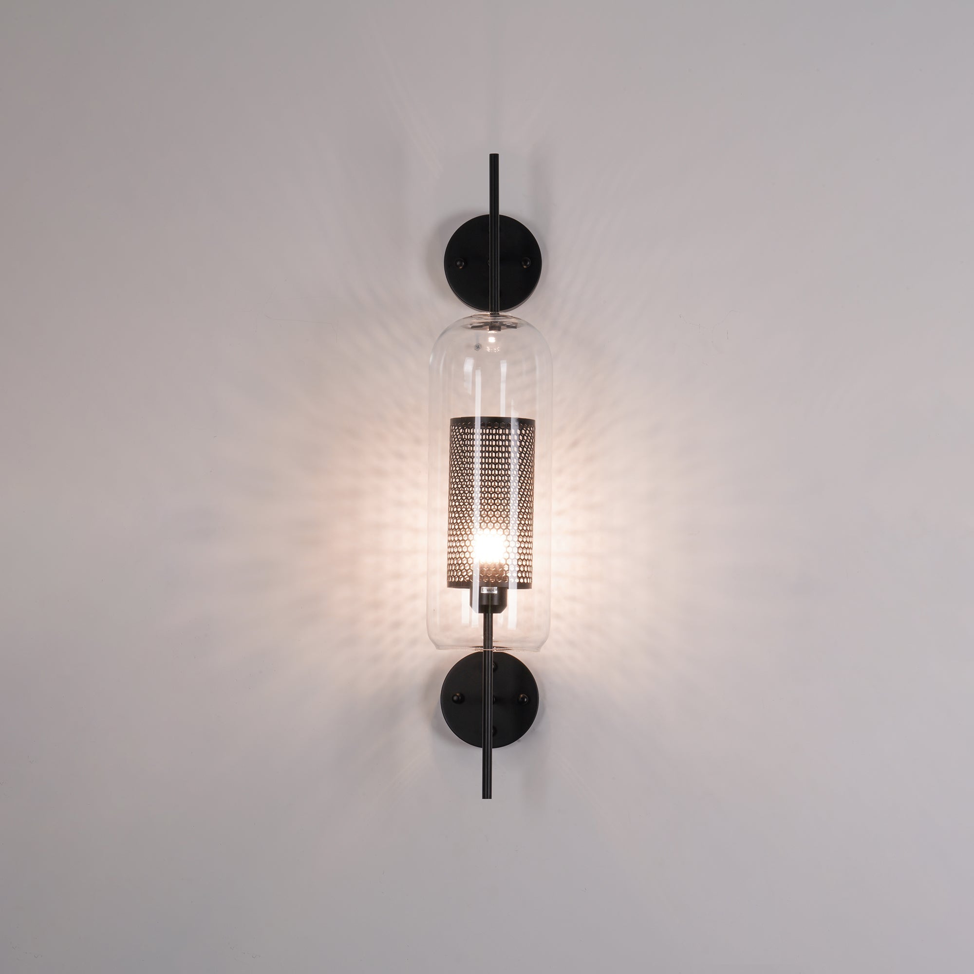 Chiswick Modern Glass Wall Light - Sleek Indoor/Outdoor Sconce for Living Room, Bedroom, Patio & Hallway Lighting - Energy Efficient LED Wall Lamp for Home Decor