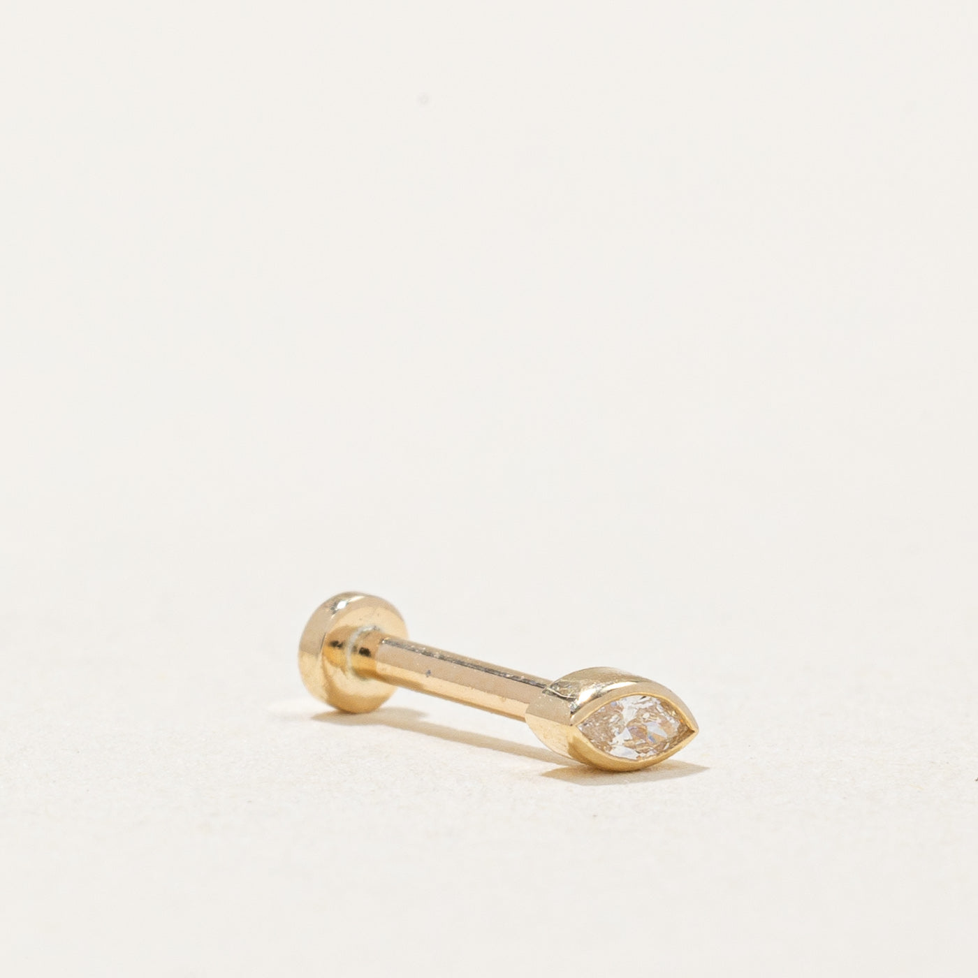 100 Ways' Marquise Cut Diamond Press Fit Earrings | 0.03ct Stud Earrings for Women | Perfect for Weddings, Parties & Everyday Wear