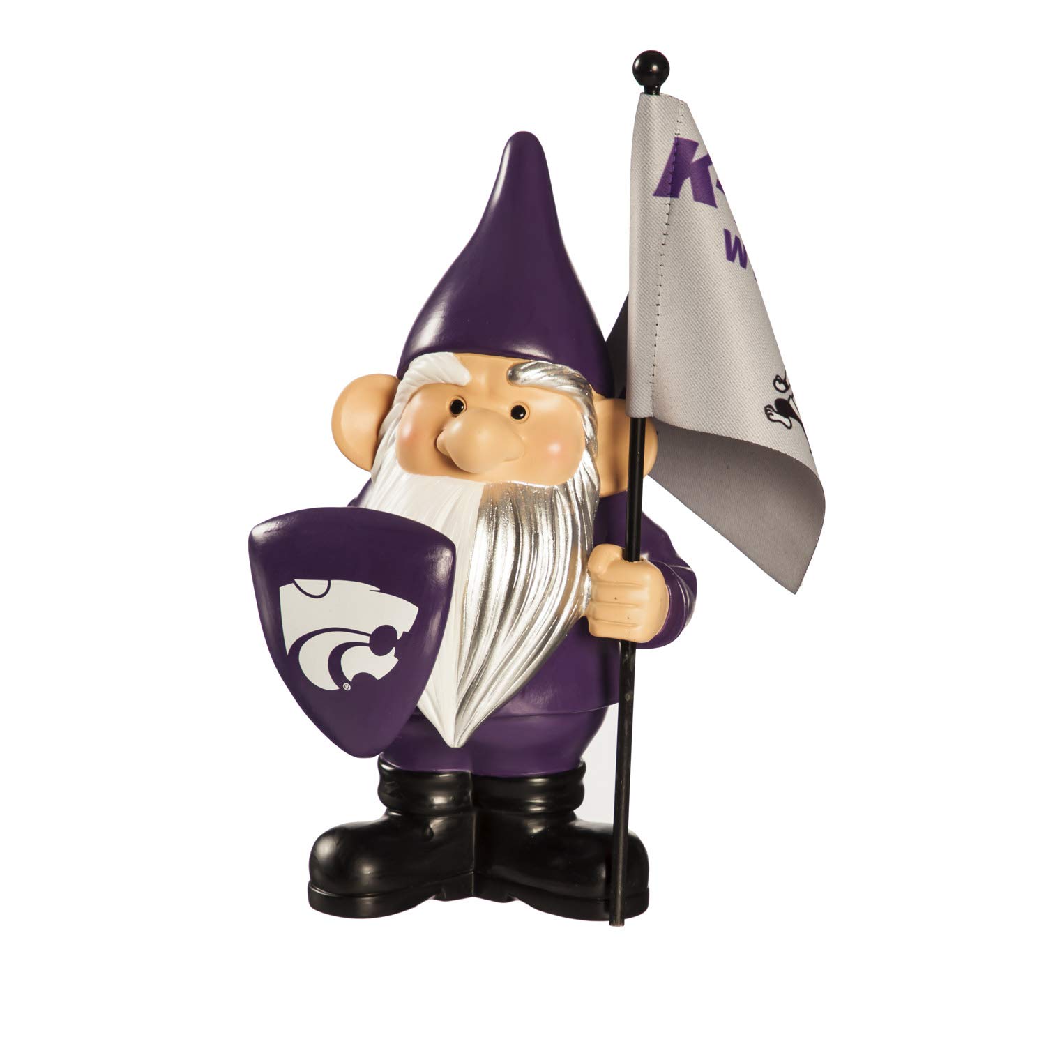 Kansas State University Team Sports Gnome - College Football Game Day Decor, Garden Flag Holder for Tailgating & Home Decor